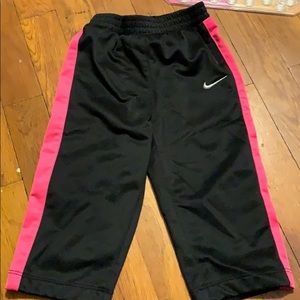 Hot pink & black nike pants
